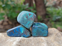 Polished Shattuckite Free Forms x 35 From Congo