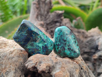 Polished Shattuckite Free Forms x 35 From Congo