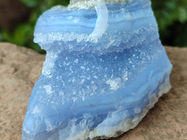 Natural Blue Lace Agate Specimens x 12 From Nsanje, Malawi