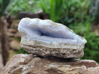 Natural Blue Lace Agate Specimens x 12 From Nsanje, Malawi
