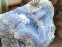 Natural Blue Lace Agate Specimens x 12 From Nsanje, Malawi