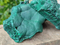 Natural Crystalline Malachite Cave Specimen x 1 From Kolwezi, Congo