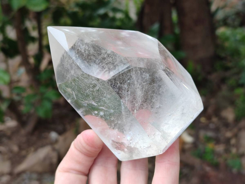 Polished Clear Quartz Crystal x 2 From Madagascar - Toprock Gemstones and Minerals 