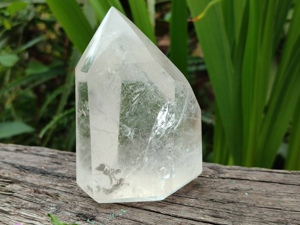Polished Clear Quartz Crystal x 2 From Madagascar - Toprock Gemstones and Minerals 