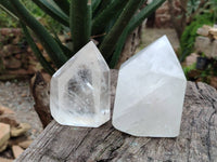 Polished Clear Quartz Crystal x 2 From Madagascar