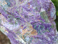 Natural Stichtite And Green Serpentine Specimens x 2 From Barberton, South Africa