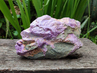 Natural Stichtite And Green Serpentine Specimens x 2 From Barberton, South Africa