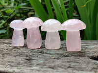 Polished Rose Quartz Mushrooms And Bullets x 31 From Madagascar