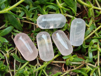 Polished Rose Quartz Mushrooms And Bullets x 31 From Madagascar