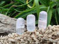 Polished Rose Quartz Mushrooms And Bullets x 31 From Madagascar