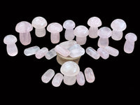 Polished Rose Quartz Mushrooms And Bullets x 31 From Madagascar