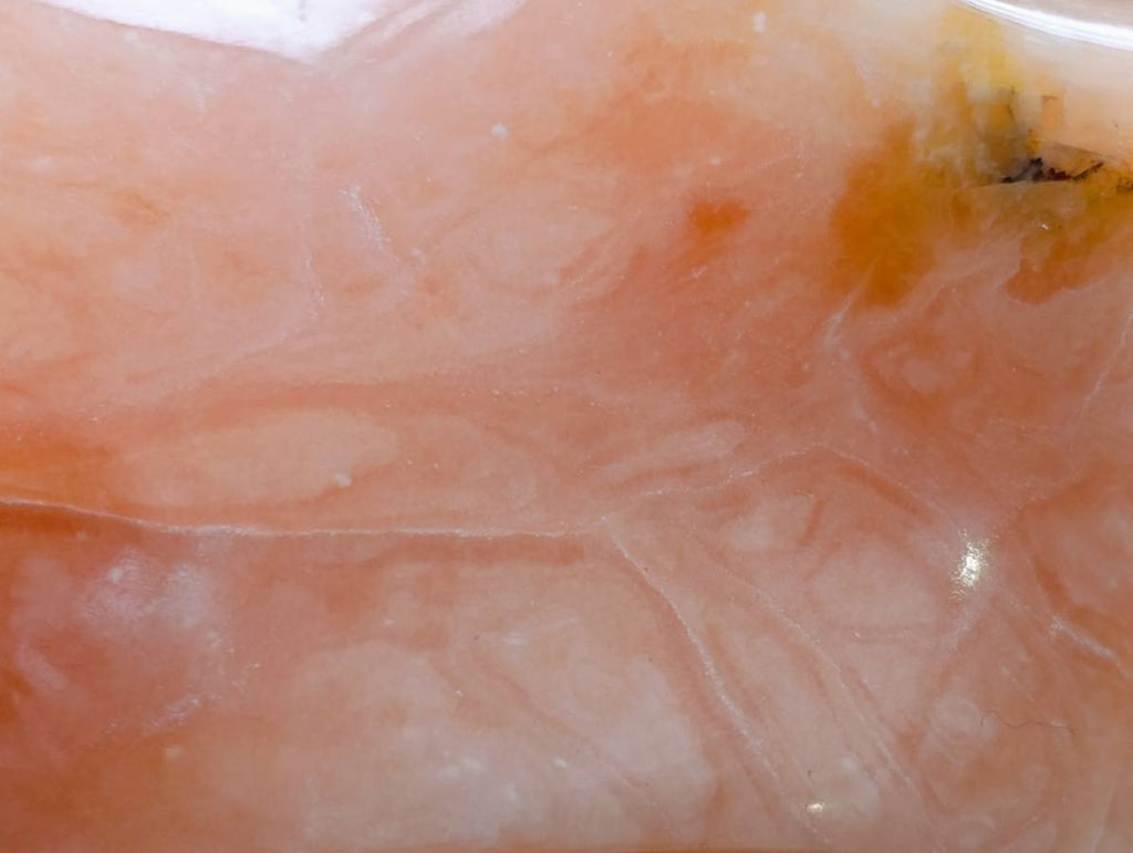 Polished Orange Calcite Flame x 1 From Maevantanana, Madagascar - Toprock Gemstones and Minerals 