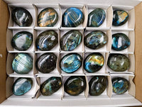 Polished Labradorite Galets x 20 From Tulear, Madagascar