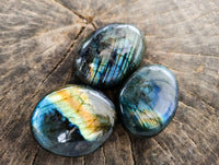 Polished Labradorite Galets x 20 From Tulear, Madagascar