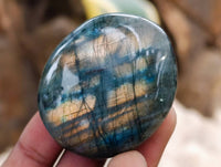 Polished Labradorite Galets x 20 From Tulear, Madagascar