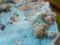 Natural Drusy Coated Chrysocolla With Malachite Specimens x 3 From Lupoto Mine, Congo
