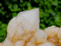 Natural XXL White Phantom, Pineapple Candle Quartz Cluster x 1 From Antsirabe, Madagascar