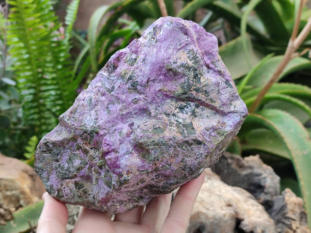 Natural Stichtite Cobbed Specimens x 2 From Barberton, South Africa - Toprock Gemstones and Minerals 