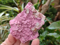 Natural Salrose Cobaltion Dolomite One With Malachite Specimens x 6 From Kakanda, Congo