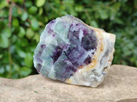 Polished On One Side Watermelon Fluorite Slices x 6 From Uis, Namibia