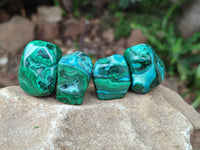 Polished Malacolla Free Forms x 35 From Kulukuluku, Congo