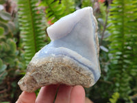 Natural Blue Lace Agate Geode Specimens x 12 From Nsanje, Malawi