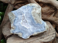 Natural Blue Lace Agate Geode Specimens x 12 From Nsanje, Malawi