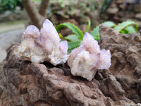 Natural Amethyst Spirit Quartz Clusters x 20 From Boekenhouthoek, South Africa