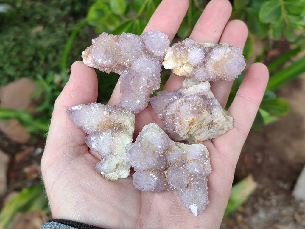 Natural Amethyst Spirit Quartz Clusters x 20 From Boekenhouthoek, South Africa - Toprock Gemstones and Minerals 