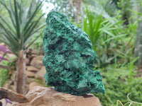 Natural Silky Malachite Specimen x 1 From Kasompe, Congo