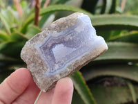 Natural Blue Lace Agate Geode Specimens x 20 From Nsanje, Malawi
