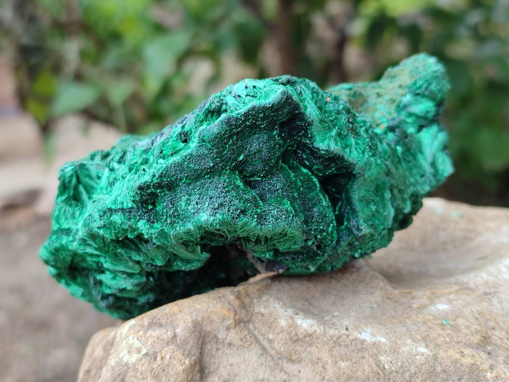 Natural Silky Malachite Specimens x 3 From Kasompe, Congo - Toprock Gemstones and Minerals 