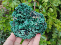 Natural Silky Malachite Specimens x 3 From Kasompe, Congo