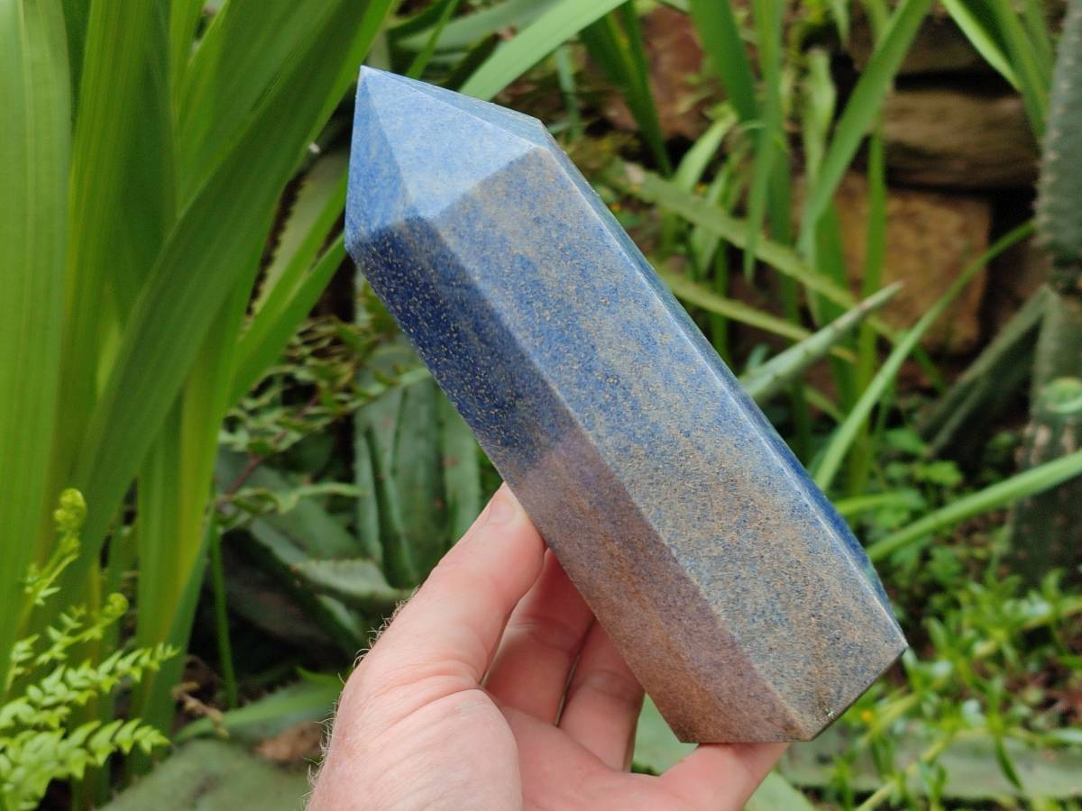 Polished Lazulite Points x 3 From Madagascar - Toprock Gemstones and Minerals 