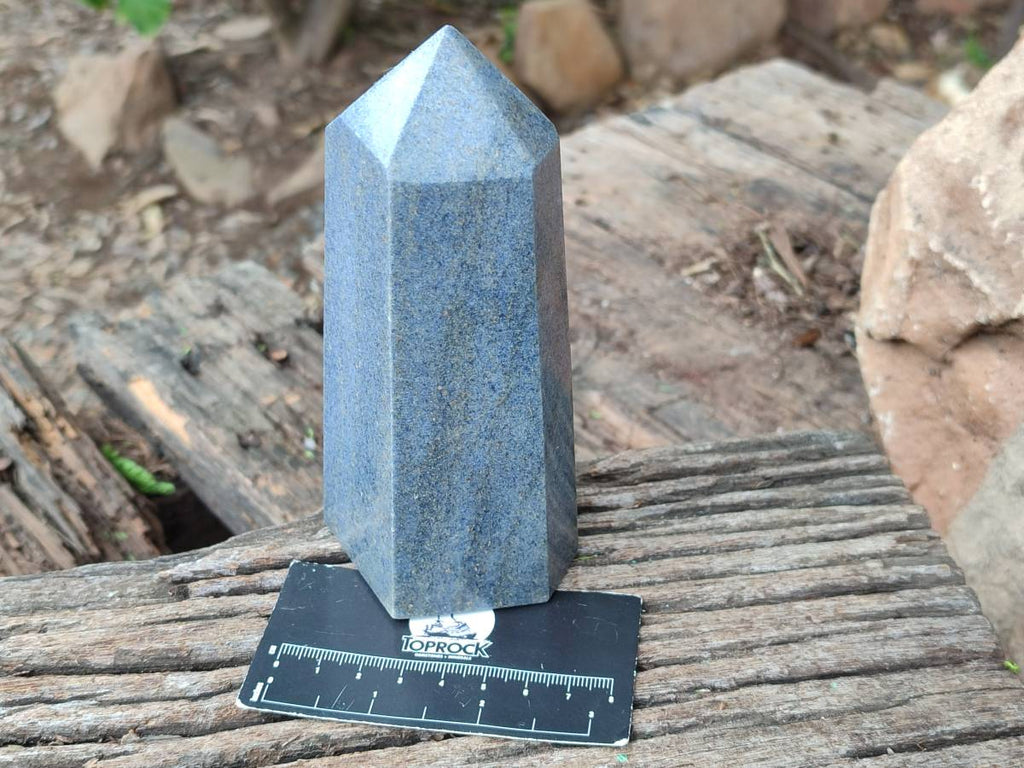 Polished Lazulite Points x 3 From Madagascar - Toprock Gemstones and Minerals 