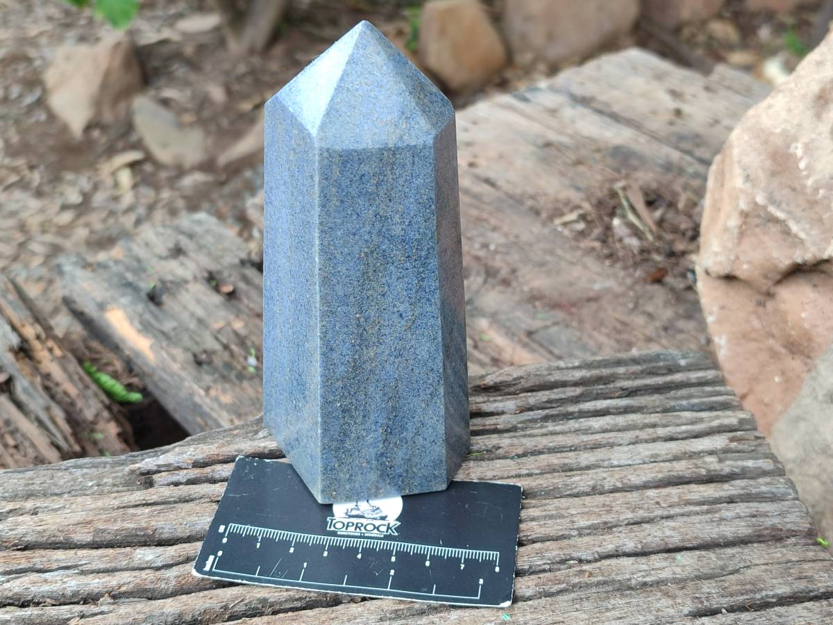 Polished Lazulite Points x 3 From Madagascar - Toprock Gemstones and Minerals 