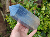 Polished Lazulite Points x 3 From Madagascar