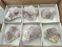 Natural Amethyst Spirit Quartz Clusters x 6 From Boekenhouthoek, South Africa
