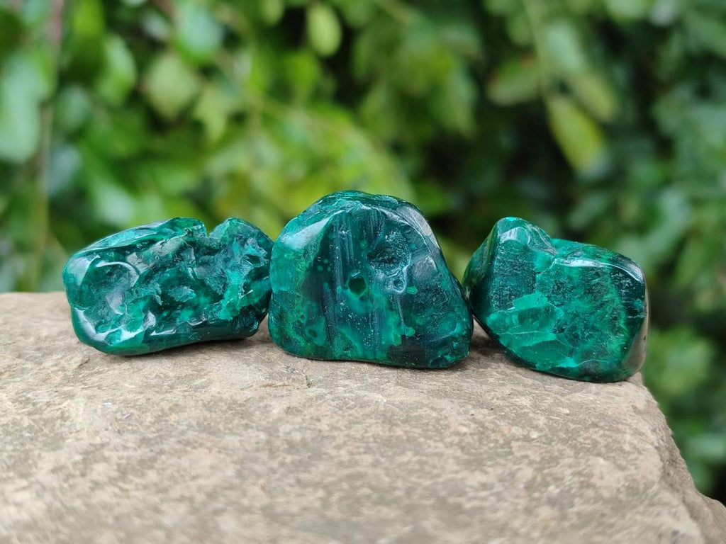 Polished Dioptase Free Forms x 20 From Likasi, Congo - Toprock Gemstones and Minerals 