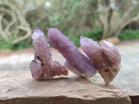 Natural Amethyst Spirit Quartz Clusters x 20 From Boekenhouthoek, South Africa