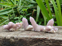 Natural Amethyst Spirit Quartz Clusters x 20 From Boekenhouthoek, South Africa