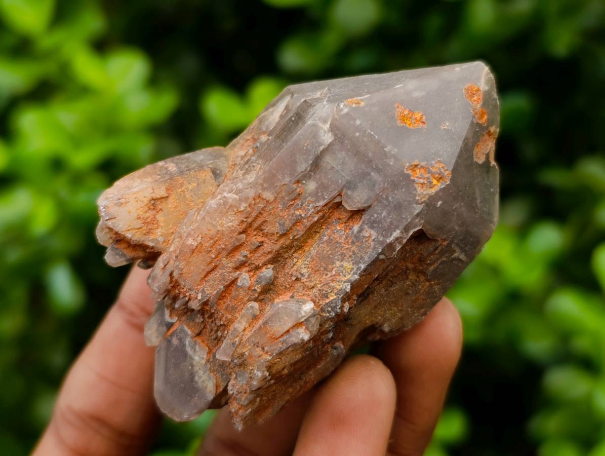 Natural Red Phantom Hematoid Quartz Crystals x 12 From Karoi, Zimbabwe - Toprock Gemstones and Minerals 