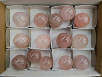 Polished Small Star Rose Quartz Spheres x 22 From Madagascar