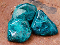 Polished Dioptase Free Forms x 26 From Likasi, Congo