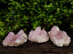 Natural Sunburst Amethyst Spirit Quartz Clusters x 3 From Boekenhouthoek, South Africa - Toprock Gemstones and Minerals 