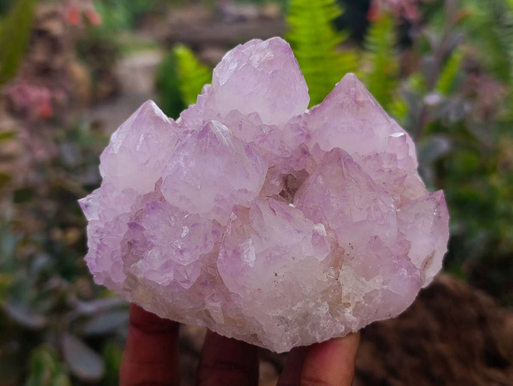 Natural Sunburst Amethyst Spirit Quartz Clusters x 3 From Boekenhouthoek, South Africa - Toprock Gemstones and Minerals 