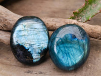 Polished Labradorite Galets x 20 From Tulear, Madagascar