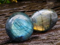 Polished Labradorite Galets x 20 From Tulear, Madagascar