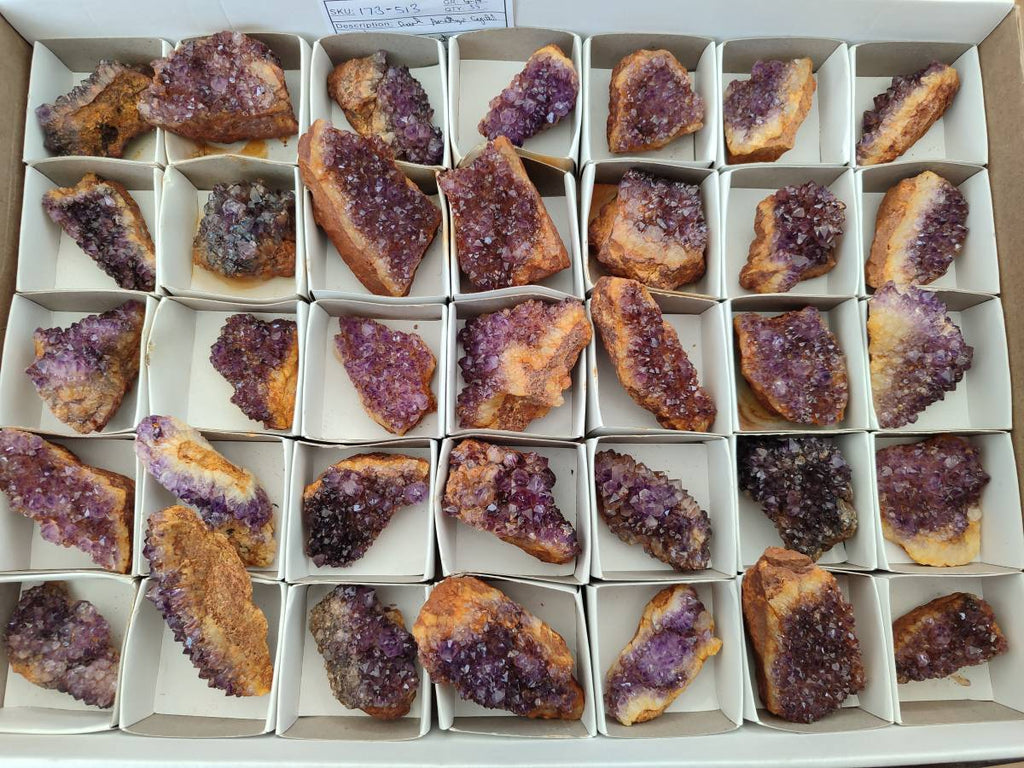 Natural Amethystos Amethyst Clusters x 35 From Kwaggafontein, South Africa - Toprock Gemstones and Minerals 