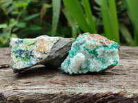 Natural Drusy Coated Chrysocolla With Malachite Specimens x 11 From Lupoto Mine, Congo